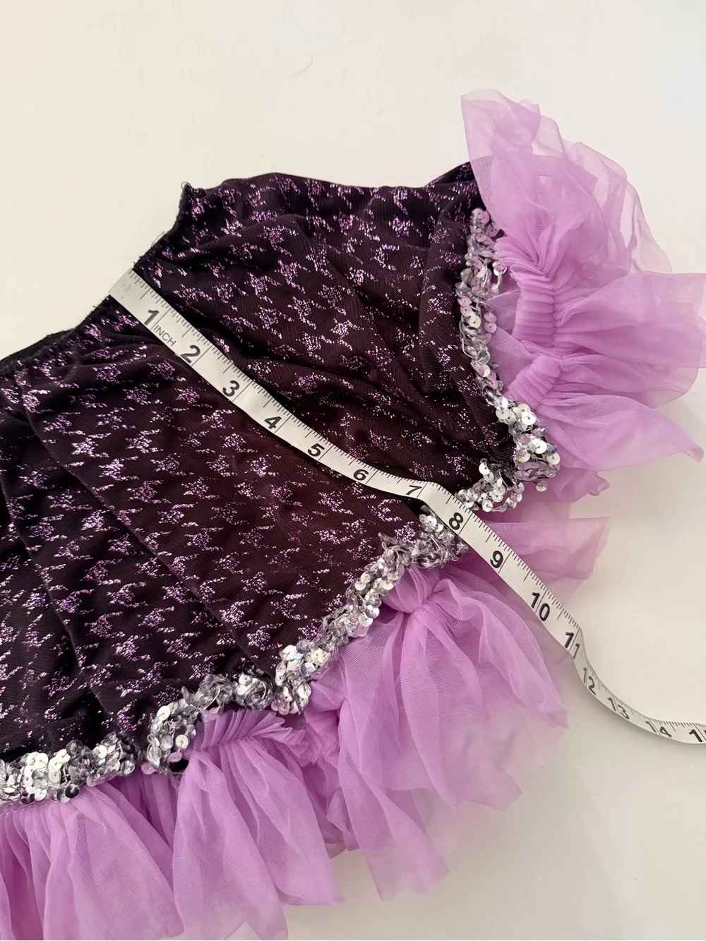 Dance Costume Purple and Lilac Tulle Circle Skirt
